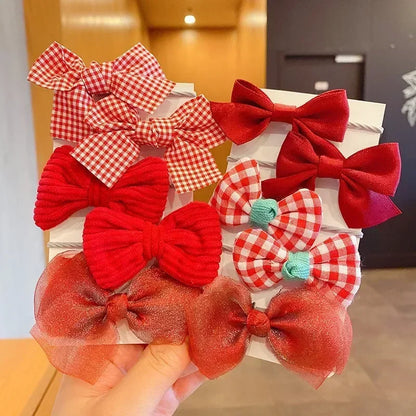 10Pcs/Set New Baby Girl Cute Colors Flower Hair Bands Ponytail Holder Chilren Soft Scrunchies Rubber Kid Hair Accessories