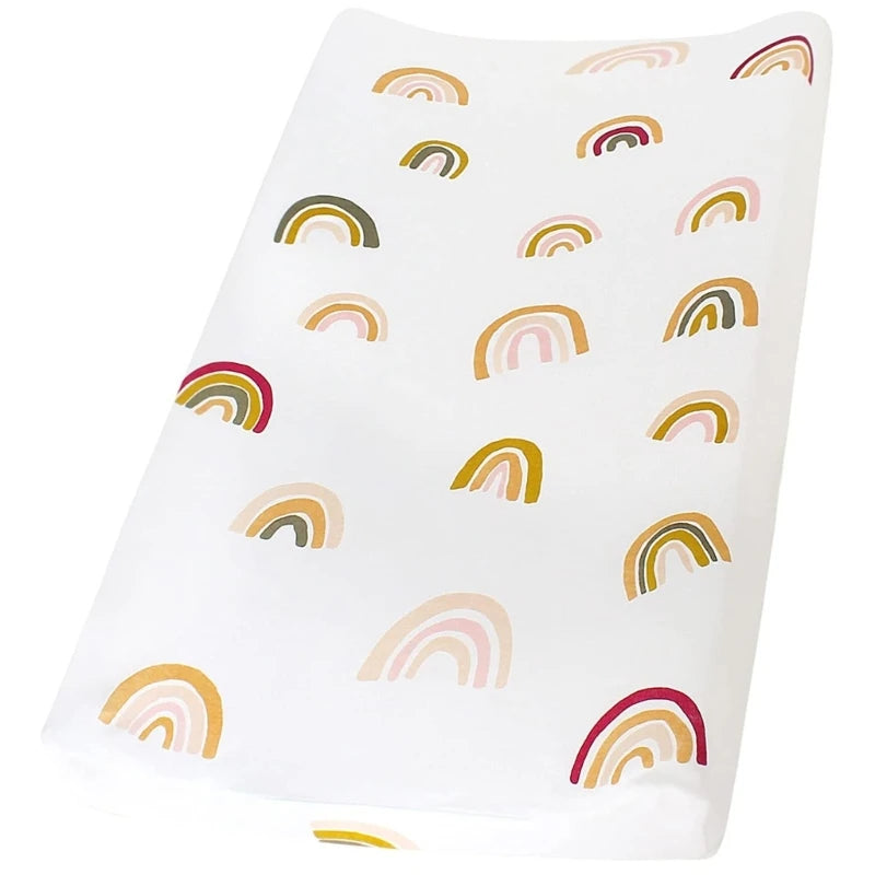 Changing Pad Cover Unisex Diaper Change Table Sheet for Baby Boys and Girls Fit 34''x16" Contoured Pad Cradle Sheets