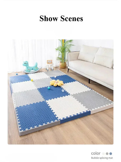 30×30x1.0cm Anti-slip Thickening Puzzle Mat Carpet for Baby Children's Room Game Playing Activity & Livingroom & Bedroom