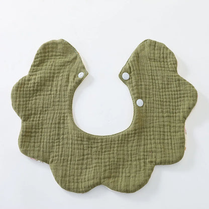 New 6 Layers Cotton Two-sided Usable Baby Feeding Drool Bib Cute Infants Saliva Towel Burp Cloth For Newborn Toddler Kids Bibs