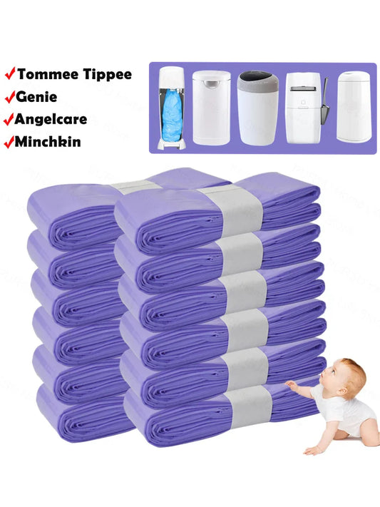 1/5/10Pcs Garbage Bags Diaper Pail Refills Bags For Tommee Tippee Sangenic Simplee or Twist&click For Angelcare For Genie Trash