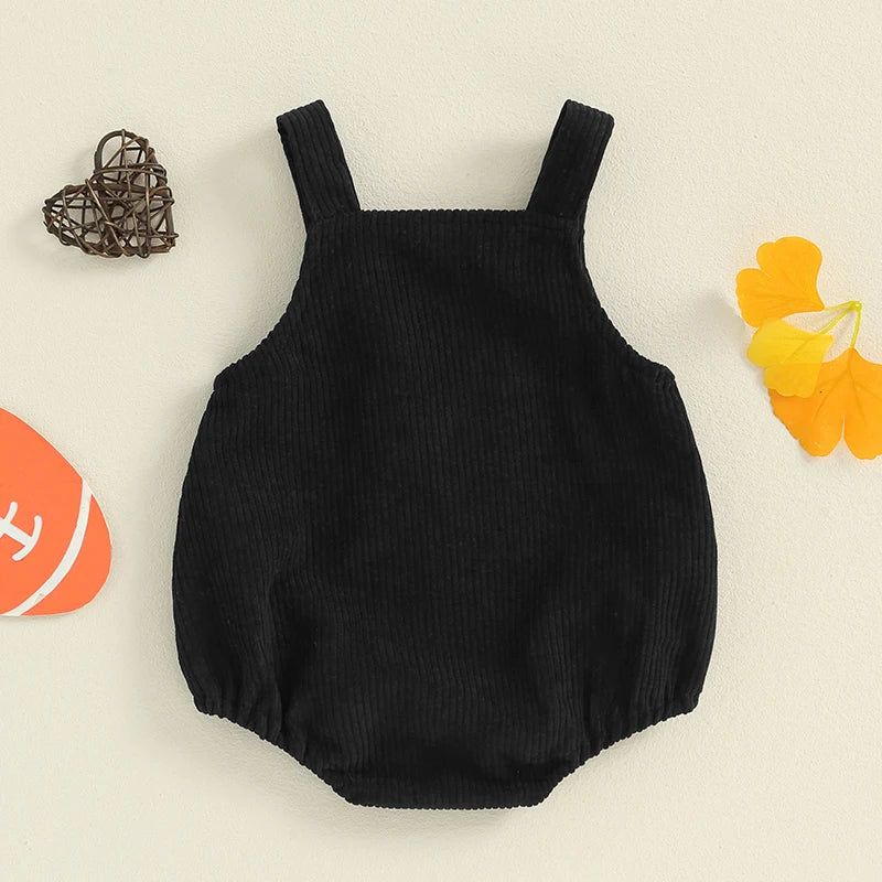 2024-05-29 Lioraitiin 0-12M Nouveau-né Bébé Garçons Filles Salopette Sans Manches Football Broderie Barboteuses Nouveau-Né Été Automne Tenue