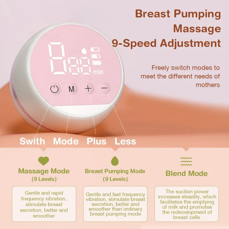 Tire-lait électrique automatique, rechargeable par USB, portable, silencieux, puissant, sans BPA