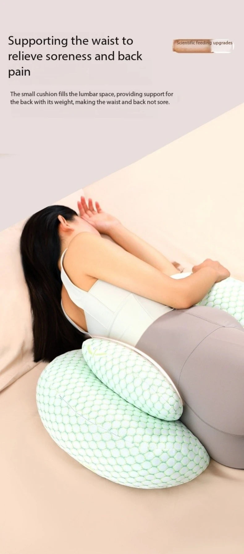 Coussin de soutien abdominal en coton pour femmes enceintes, multifonctionnel et doux, idéal pour la grossesse et la maternité