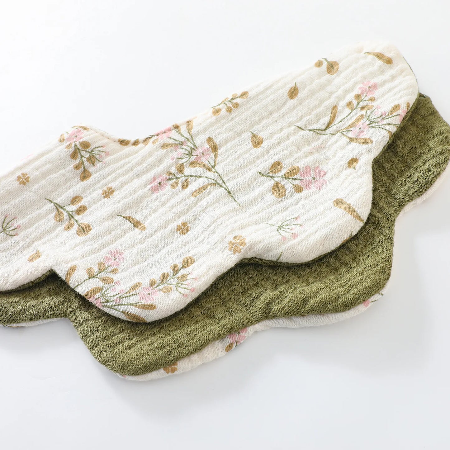New 6 Layers Cotton Two-sided Usable Baby Feeding Drool Bib Cute Infants Saliva Towel Burp Cloth For Newborn Toddler Kids Bibs