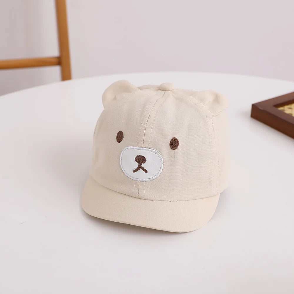 Cute Dinosaur Baby Bucket Hat Summer Newborn Baseball Cap Outdoor Beach Kids Baby Boy Girl Cartoon Bear Sun Hats Bonnets
