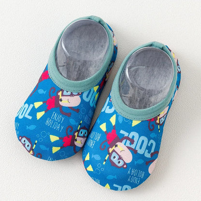 Chaussures d'eau pour bébé, motif animal de dessin animé coloré, pour piscine, plage, enfants, natation, surf, sport, baskets, chaussettes antidérapantes pour intérieur et extérieur