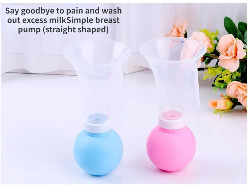 Tire-lait manuel puissant en silicone pour bébé, aspiration des tétons, biberons, tire-lait