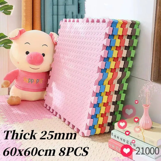 60x60cm Tatame Baby Play Mat Activities Mat for Baby Play Mat 8PCS Baby Game Mat Puzzle Mat Play Mats Baby Mat Baby's Floor Mat