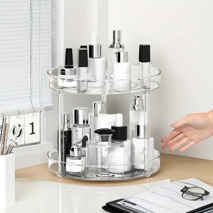Safety Seat Adhesion Storage and Stora Desktop Cosmetics Storage Rack Transparent Rotating Storage Rack Multi-Layer Storage Rack