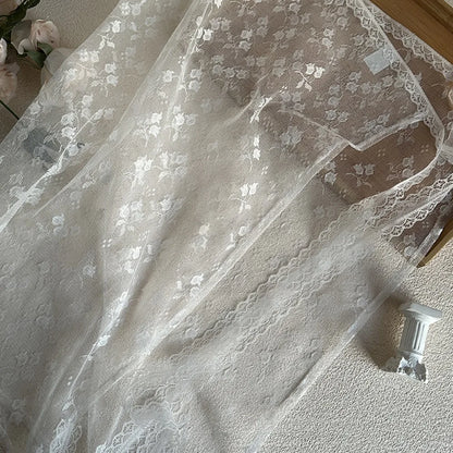 Jupe Harajuku à lacets superposés en dentelle pour femme