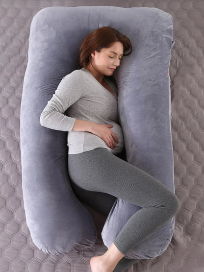 Coussin de grossesse 120 x 70 cm pour femmes enceintes, coussin moelleux pour la grossesse, la maternité, l'allaitement et le sommeil, livraison directe
