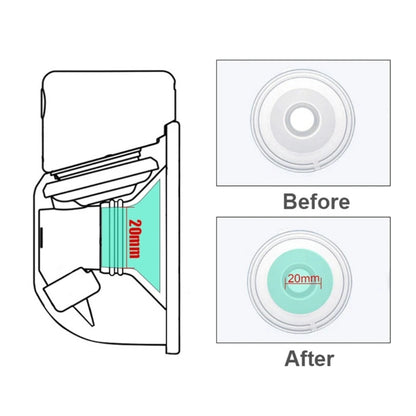 Brides mammaires de remplacement en silicone de 14 à 22 mm, adaptateur de fixation pratique et rapide