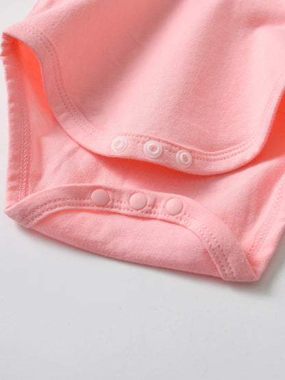 Ensemble 3 pièces pour bébé fille, barboteuse à manches longues avec lettres, pantalon et bandeau