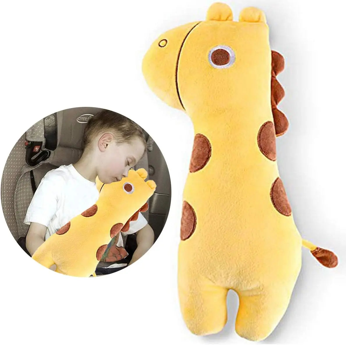 Seat Belt Pillow for Kids,Dinosaur Car Pillow for Kids,Toddler Seat Belt Cushion Seatbelt Cover for Girl Boy Baby Car Stroller