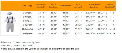 Ensembles de vêtements pour bébés garçons, 3 pièces, chemise à nœud papillon, barboteuse, pantalon et chapeau, robe pour nouveau-né, costume de fête pour homme
