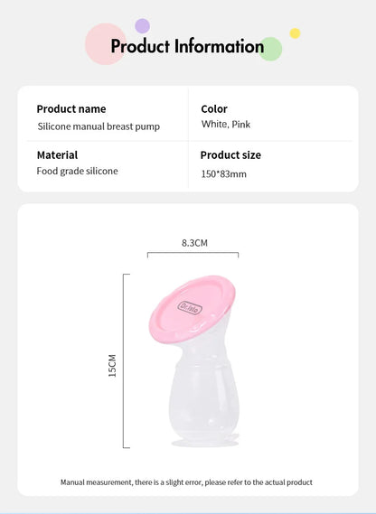 MAMIJOY Tire-lait manuel Alimentation bébé Tire-lait manuel Collecteur de sein Correction automatique Lait maternel Pompes en silicone