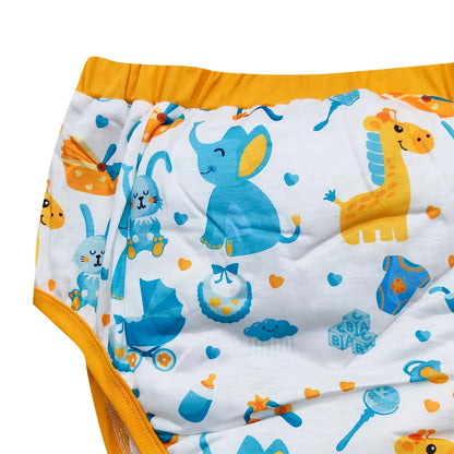 Yellow baby giraffe Waterproof Adult Baby Traning Pants DDLG Reusable Nappies Adult Aloth Diaper Potty Underweaer Panties