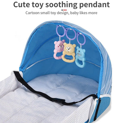 Baby Bed Cribs Newborns Sleeping Nest Travel Beds Foldable Babynest Mosquito Net Bassinet Infant Sleeping Basket For 0-24month