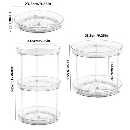 Safety Seat Adhesion Storage and Stora Desktop Cosmetics Storage Rack Transparent Rotating Storage Rack Multi-Layer Storage Rack