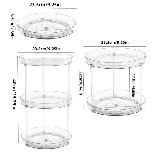 Safety Seat Adhesion Storage and Stora Desktop Cosmetics Storage Rack Transparent Rotating Storage Rack Multi-Layer Storage Rack