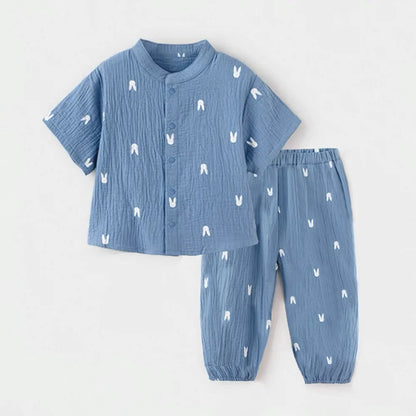 Ensemble de vêtements d'été pour bébé garçon, 2 pièces, t-shirts et shorts à manches courtes, pour bébé fille