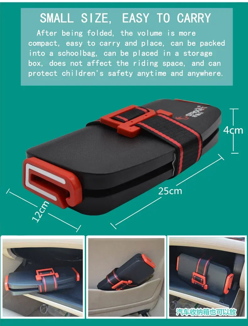 Ifold Portable Baby Car Seat Safety Cushion Travel Pocket Foldable Child Car Safety Seats Harness The Grab and Go Booster