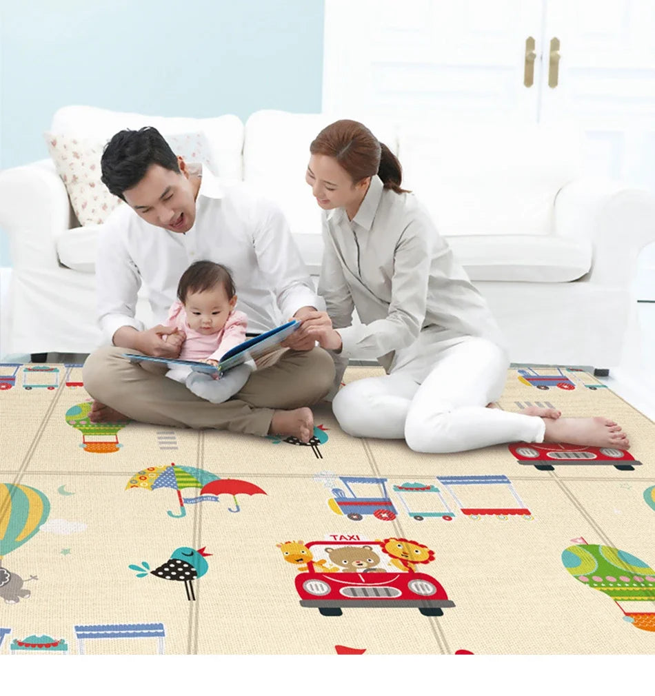 Activities mat for baby Outdoor Camping Mat Foldable Play Mat Double-Sided Cartoon Pattern Waterproof Carpet Easy to Carry