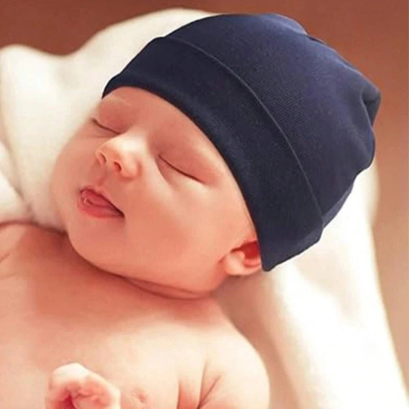 Hats for Newborn Baby Beanie Cotton Infant Bonnet Baby Cap for Girls Boys Kids Hats Newborn Photography Props Accessories 0-3M