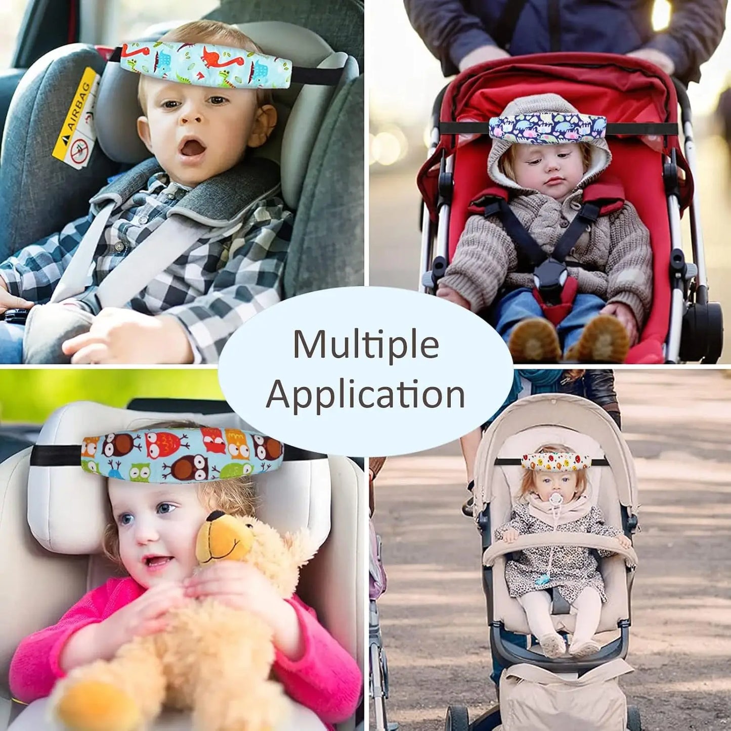 Baby Car Seat Head Support Children Fastening Belt Adjustable Boy Girl Sleep Positioner Baby Saftey Pillow Infant Head Protector