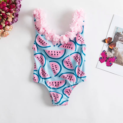 Maillots de bain pour bébé fille, ensemble bikini d'été, protection solaire, mignon, floral, pour tout-petits, maillots de bain une pièce pour la plage