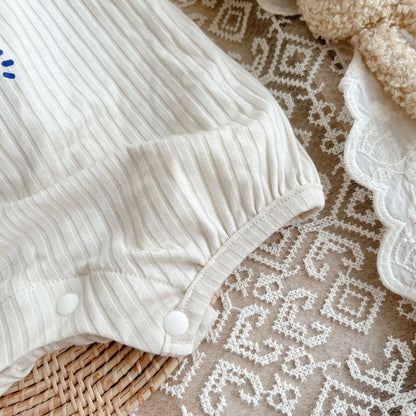 Combinaison mignonne à motif ours pour bébés et tout-petits - 90 % coton, fine et respirante, idéale pour l'été