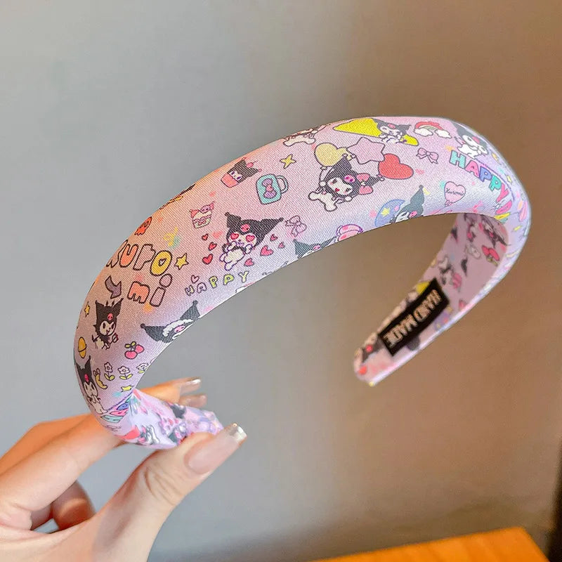 Sanliou Children's Cute Kuromi Headbands for Girls, Anti slip Headbands for Girls, bangs, Hair Breakers Artifactgift