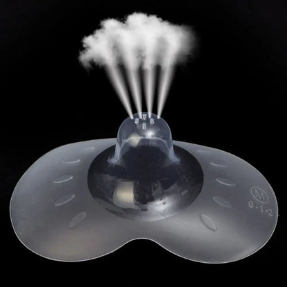 Lot de 2 protège-tétons en silicone ultra-fins en forme de papillon, anti-morsures, fournitures d'allaitement