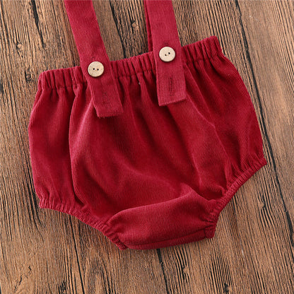 Short d'été à bretelles pour bébé de 0 à 24 mois, salopette ajustable avec bretelles boutonnées, short ample, barboteuse pour fille et garçon