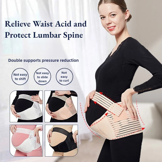 Ceinture de soutien abdominale pour femmes enceintes, ceinture de soutien ajustable pour le dos, ceinture de protection pour la maternité et la grossesse