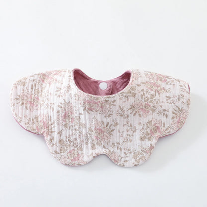 New 6 Layers Cotton Two-sided Usable Baby Feeding Drool Bib Cute Infants Saliva Towel Burp Cloth For Newborn Toddler Kids Bibs