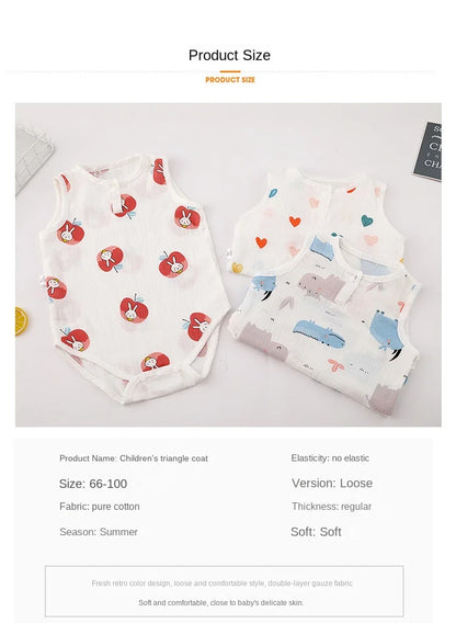 Pyjama d'été pour bébé, combinaison mignonne avec ours et lapin, motif dessin animé, pour garçons et filles, vêtements de nuit fins pour nouveau-nés