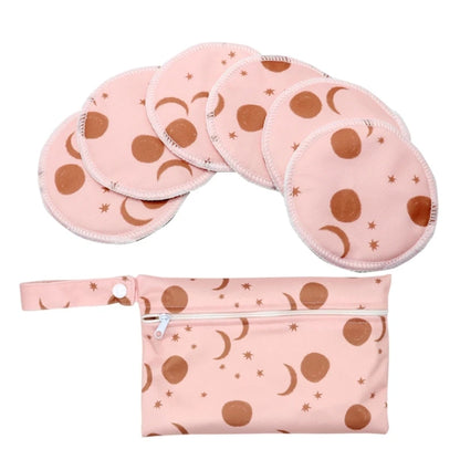 1 ensemble de coussinets d'allaitement en bambou avec organiseur de couches portable, sac de nounou, coussinets d'allaitement confortables et anti-fuites pour nouvelle maman