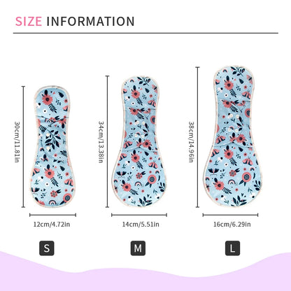 Lot de 2 serviettes hygiéniques lavables en coton pour femme, réutilisables, pour flux abondant, pour la nuit et la journée