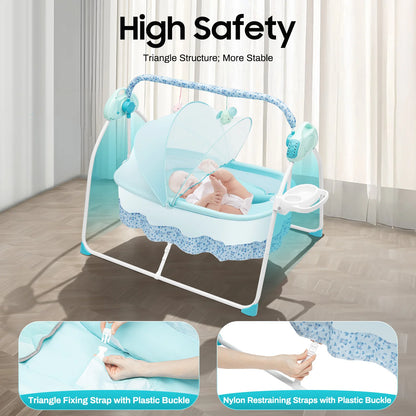 [Automatic Baby Swing] 1 Automatic Baby Swing with Music & Mosquito Net - for Infants