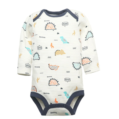 Body à manches longues pour nouveau-né, 1 à 3 pièces, 100 % coton, doux, à la mode, idéal pour une fête prénatale.