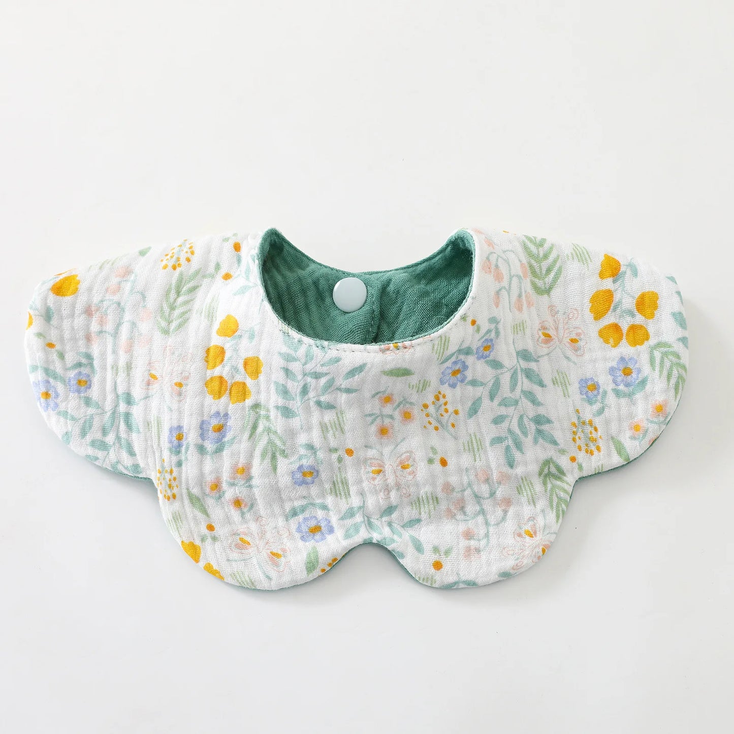 New 6 Layers Cotton Two-sided Usable Baby Feeding Drool Bib Cute Infants Saliva Towel Burp Cloth For Newborn Toddler Kids Bibs