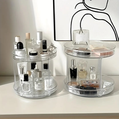 Safety Seat Adhesion Storage and Stora Desktop Cosmetics Storage Rack Transparent Rotating Storage Rack Multi-Layer Storage Rack