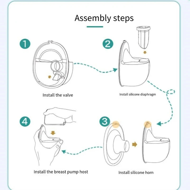 Accessoires pour tire-lait portables : brides en silicone de 27 mm/24 mm, valve de protection mammaire, diaphragme, gobelet de collecte pour S32/S39