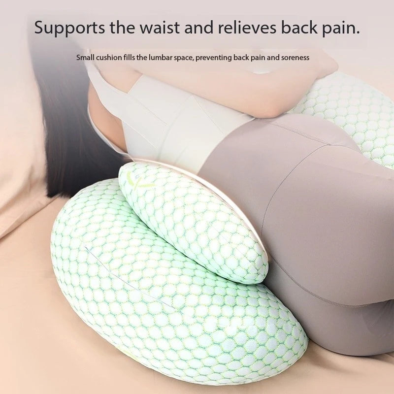 Coussin de soutien abdominal en coton pour femmes enceintes, multifonctionnel et doux, idéal pour la grossesse et la maternité