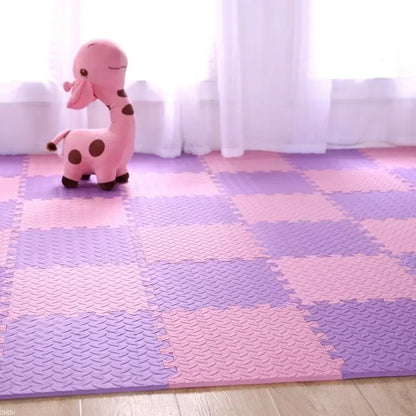30×30x1.0cm Anti-slip Thickening Puzzle Mat Carpet for Baby Children's Room Game Playing Activity & Livingroom & Bedroom