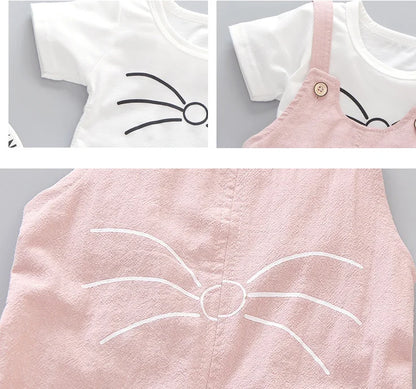 Ensemble de vêtements de printemps pour nouveau-né fille, costume de mode T-shirt + pantalon, vêtements d'extérieur pour bébé fille, ensembles de vêtements de sport