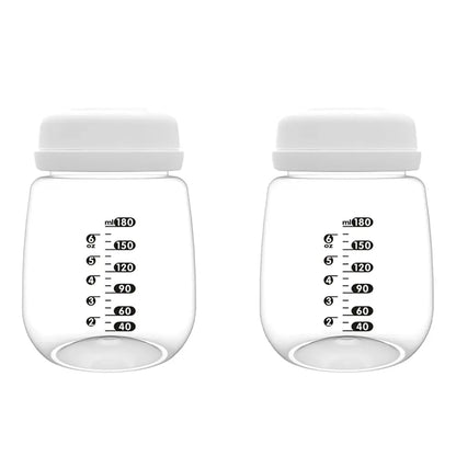 Bouteilles de collecte pour tire-lait Spectra S2/S1/9 Plus, bouteilles réutilisables de 180 ml avec collier et disque d'étanchéité