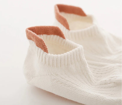 Lot de 3 paires de chaussettes d'été pour bébé, couleur unie, antidérapantes, en silicone, en maille respirante, fines, pour l'intérieur